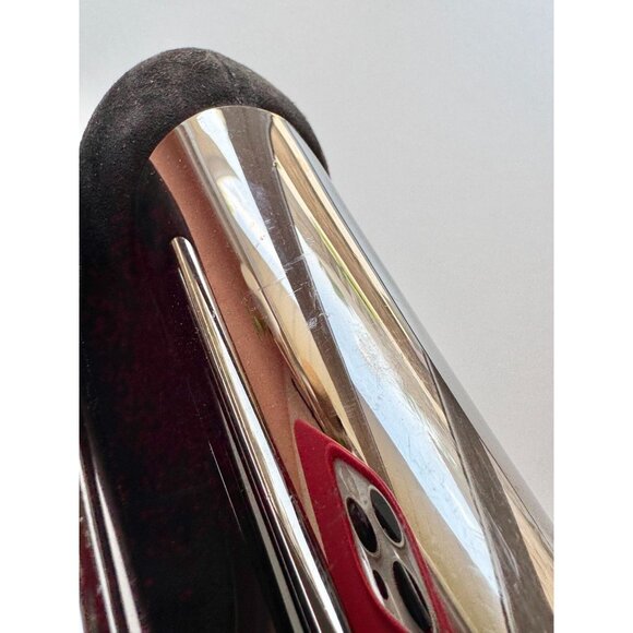 CASADEI Black Suede Leather Pointed Toe High Mirrored Block Heel Pumps, Size 36 - Picture 10 of 16